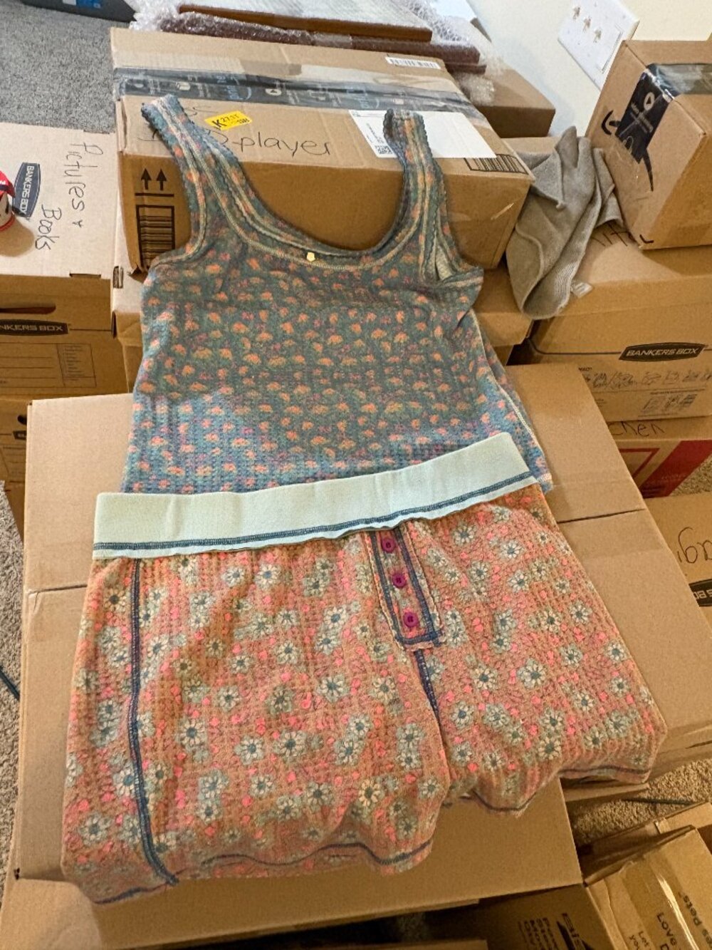 Natural Life Tank and Shorts Pajama Set Size Large